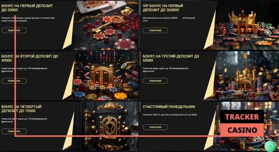 Виды бонусов 1xSlots casino