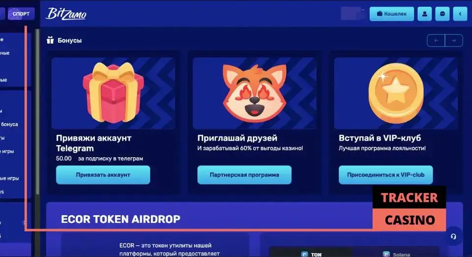 Bitzamo casino бонусы: виды промоакций