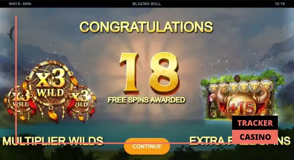 Бонусные функции Blazing Bull