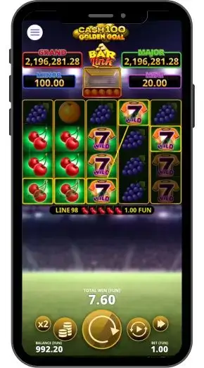 Как в Cash 100 Golden Goal Bar Link играть