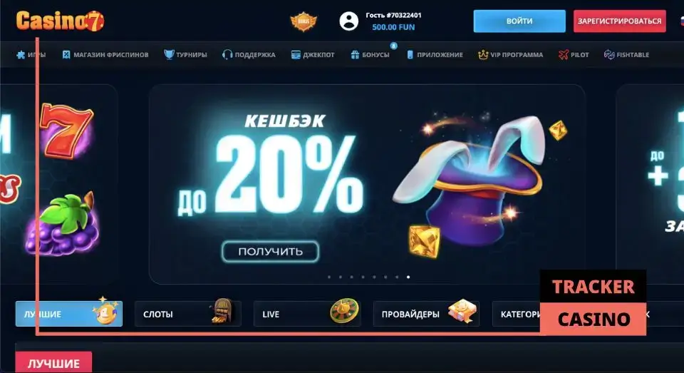 Casino 7 бонусы: общие условия