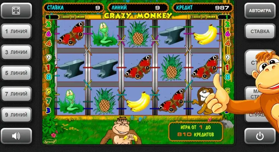 Crazy Monkey слот от Igrosoft