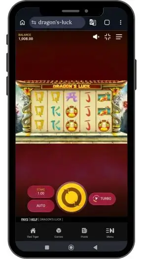 Интерфейс видео слота Драгон Лак