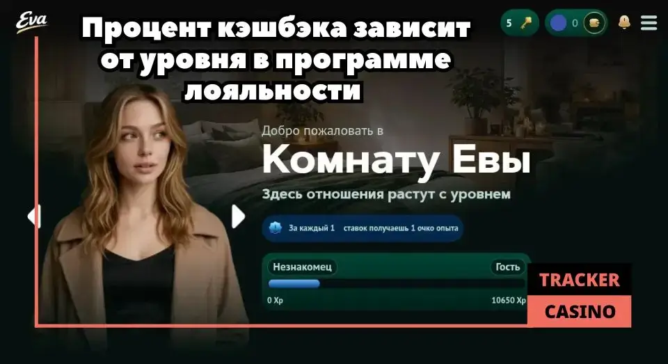 Eva casino кэшбэк