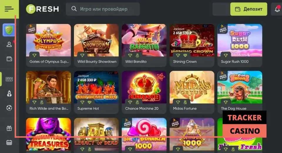 Fresh casino бездепозитный бонус: отыгрыш