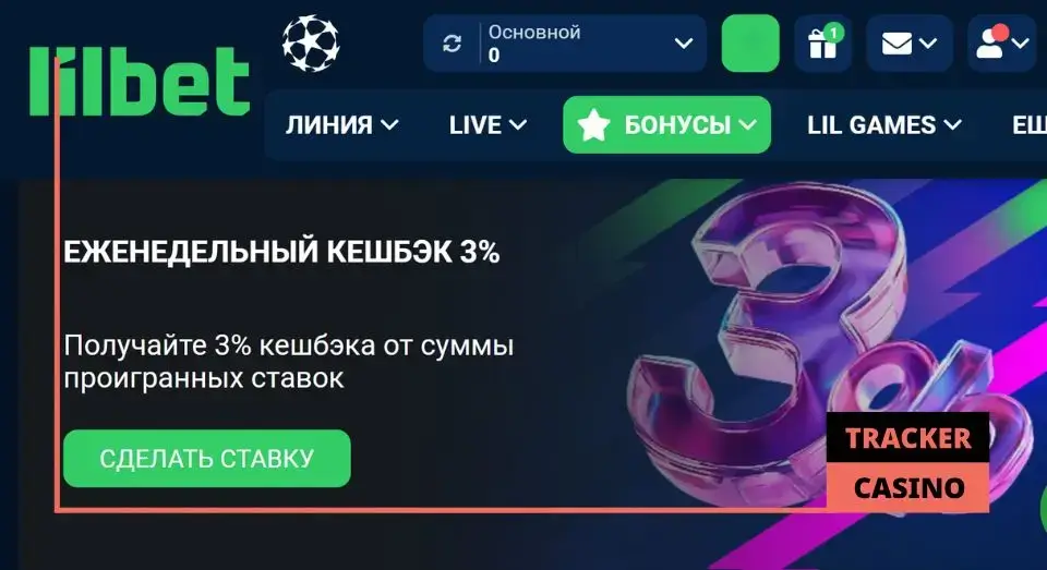 Как получить в Lilbet casino кэшбэк на спорт