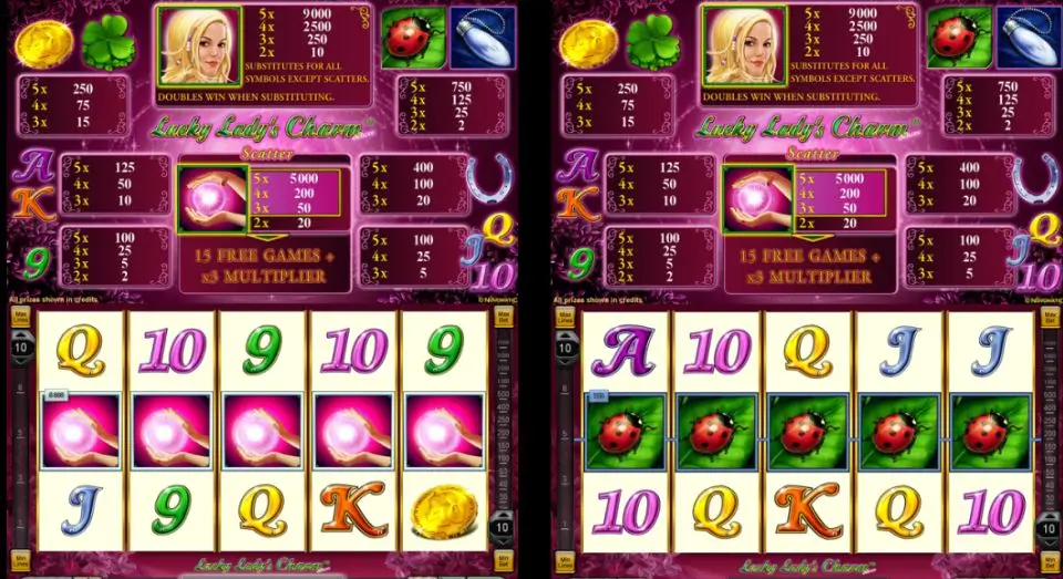 Lucky Lady’s Charm играть в слот от Novomatic
