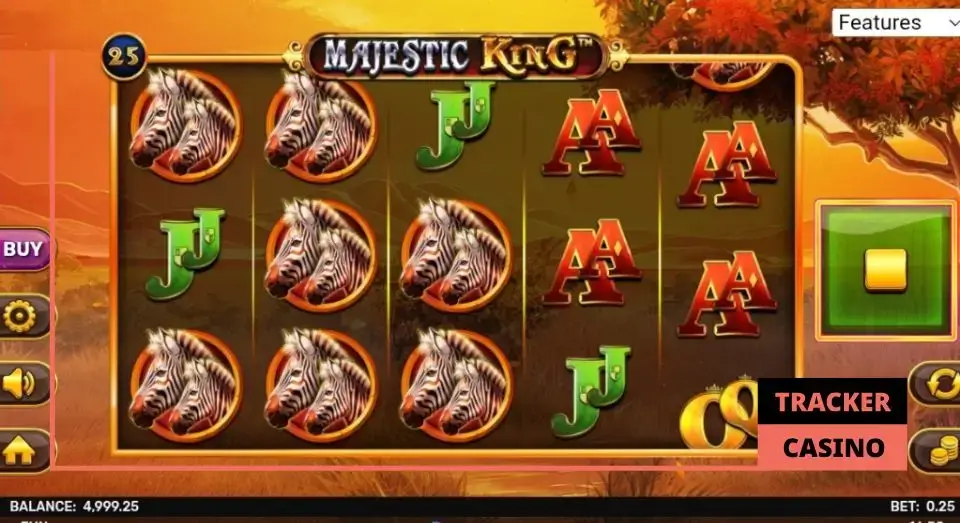 Символы и выплаты слота Majestic King
