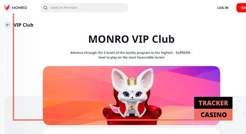 Monro casino программа лояльности