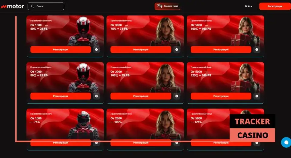 Motor casino приветственные бонусы