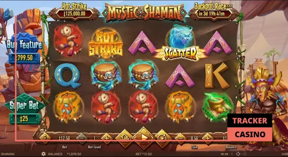 Технические характеристики игрового автомата Mystic Shaman