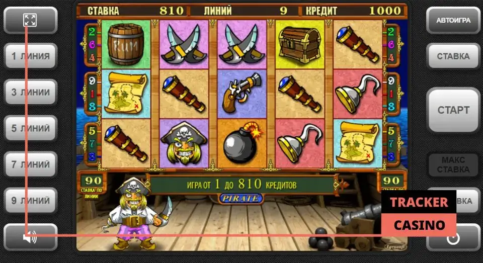 Технические характеристики слота Pirate 2