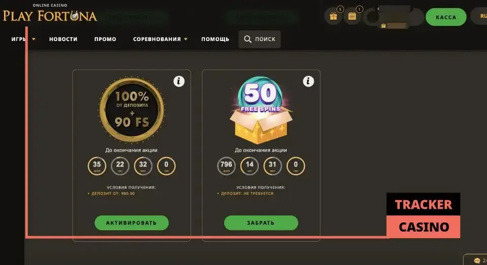 Какие преимущества дает в casino Play Fortuna промокод