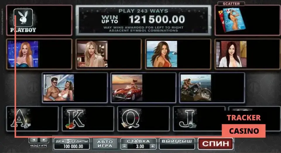 Символы игрового автомата Плейбой