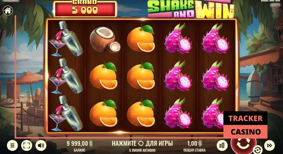 Характеристики слота Shake and Win
