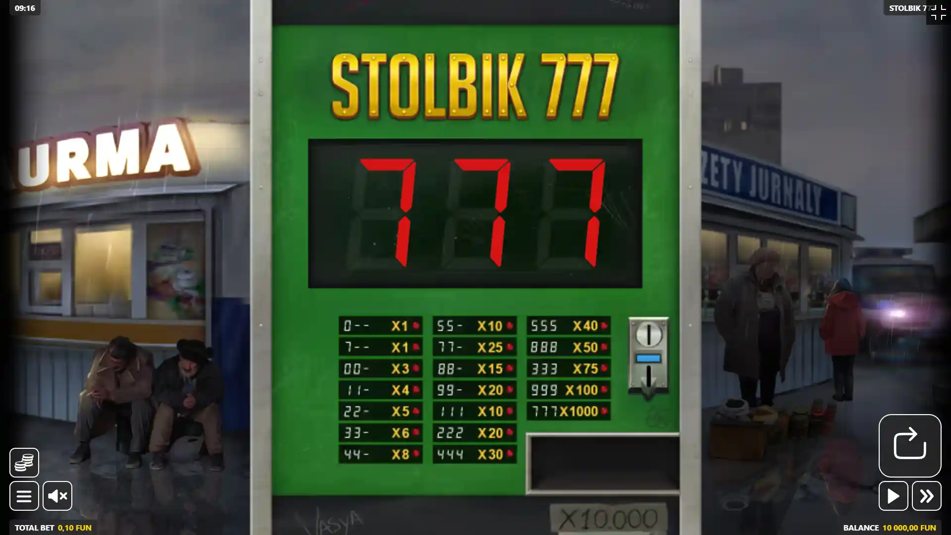 Stolbik777 слот от GameBeat