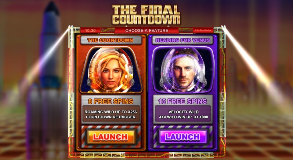 The Final Countdown играть в слот от Big Time Gaming