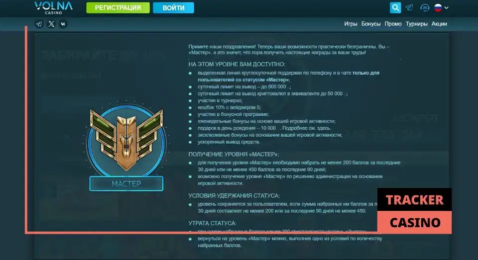 Как получить бонусы на День рождения в casino Volna